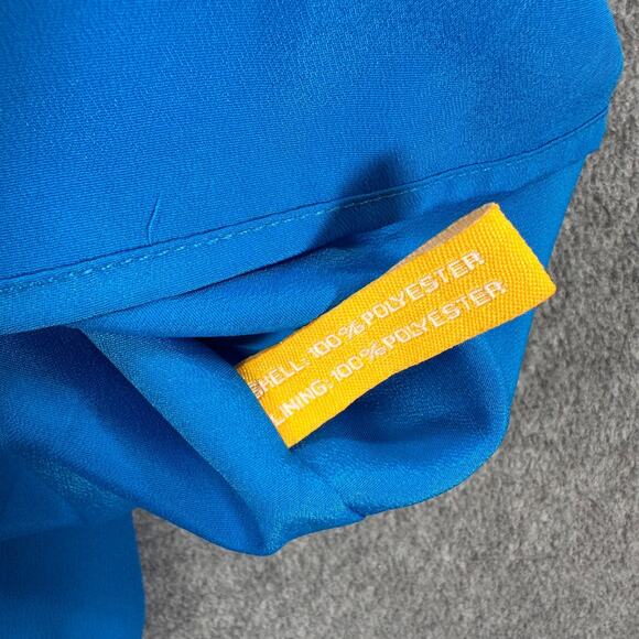 Walter by Walter Baker Blue Tiered Ruffle Mini Dress Size X-Small Bodice Top New - Picture 10 of 12